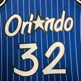 NBA Season Season 94-95 Orlando Magic Blue #32 O'NEAL Jersey High Quality Name and Number Print