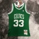 NBA Men Season 85-86 Boston Celtics Retro Green #33 BIRD Jersey High Quality Name and Number Print