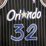 NBA Season Season 94-95 Orlando Magic Black #32 O'NEAL Jersey High Quality Name and Number Print