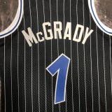 NBA Season Season 03-04 Orlando Magic Black #1 McGRADY Jersey High Quality Name and Number Print