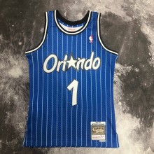 NBA Season Season 94-95 Orlando Magic Blue #1 HARDAWAY Jersey High Quality Name and Number Print