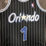 NBA Season Season 03-04 Orlando Magic Black #1 McGRADY Jersey High Quality Name and Number Print