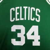 NBA Men Season 07-08 Boston Celtics Retro Green #34 PIERCE Jersey High Quality Name and Number Print