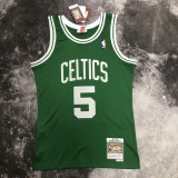NBA Men Season 07-08 Boston Celtics Retro Green #5 GARNETT Jersey High Quality Name and Number Print