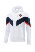 22/23 Portugal White with Nike Logo Windbreaker Jacket Thai Quality