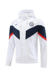 22/23 Chelsea White with Nike Logo Windbreaker Jacket Thai Quality