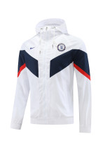 22/23 Chelsea White with Nike Logo Windbreaker Jacket Thai Quality