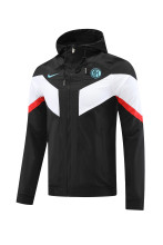 22/23 Inter Milan Black with Nike Logo Windbreaker Jacket Thai Quality