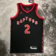 NBA Men Season 2023 Toronto Raptors Black #2 LEONARD Jersey High Quality Name and Number Print