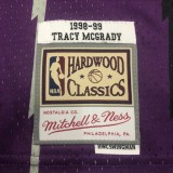 NBA Men Season 1998 Toronto Raptors Retro Purple #1 McGRADY Jersey High Quality Name and Number Print