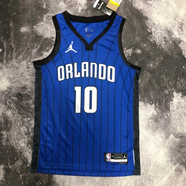 NBA Season 2023 Orlando Magic #10 BOL Blue Jersey with Jordan Logo High Quality Name and Number Print