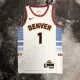 NBA Men Season 2023 Denver Nuggets White #1 PORTER JR. Jersey High Quality Name and Number Print