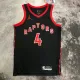 NBA Men Season 2023 Toronto Raptors Black #4 BARNES Jersey High Quality Name and Number Print