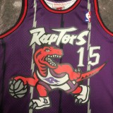 NBA Men Season 1998 Toronto Raptors Retro Purple #15 CARTER Jersey High Quality Name and Number Print