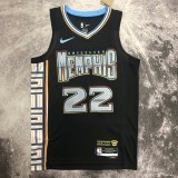 NBA Season 2023 Memphis Grizzlies Black #22 BANE Jersey High Quality Name and Number Print