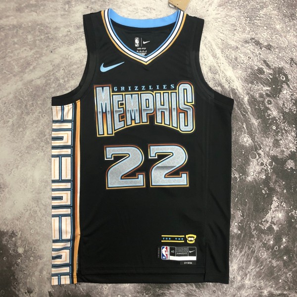 NBA Season 2023 Memphis Grizzlies Black #22 BANE Jersey High Quality Name and Number Print