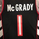 NBA Men Season 1999 Toronto Raptors Retro Purple & Black #1 McGRADY Jersey High Quality Name and Number Print