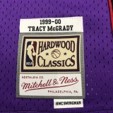 NBA Men Season 1999 Toronto Raptors Retro Purple & Black #1 McGRADY Jersey High Quality Name and Number Print