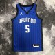 NBA Season 2023 Orlando Magic #5 BANCHERO Blue Jersey with Jordan Logo High Quality Name and Number Print