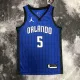 NBA Season 2023 Orlando Magic #5 BANCHERO Blue Jersey with Jordan Logo High Quality Name and Number Print