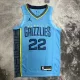 NBA Season 2023 Memphis Grizzlies  Blue #22 BANE Jersey High Quality Name and Number Print