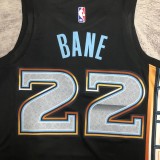 NBA Season 2023 Memphis Grizzlies Black #22 BANE Jersey High Quality Name and Number Print