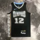 NBA Season 2023 Memphis Grizzlies Black #12 MORANT Jersey High Quality Name and Number Print