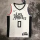 NBA Season 20-21 Men Los Angeles Clippers in Latin White City #0 WESTBROOK Jersey High Quality Name and Number Print