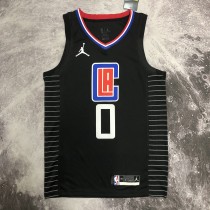 NBA Men Season 2021 Los Angeles Clippers Black City #0 WESTBROOK Jersey with Jordan Logo High Quality Name and Number Print