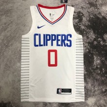 NBA Men Los Angeles Clippers White #0 WESTBROOK Jersey High Quality Name and Number Print
