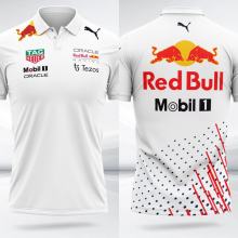 2022 Red Bull Racing White  F1 Team POLO T-Shirt