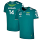 2023 Aston Martin Cognizant F1 Team Round Collar With ALONSO 14 T-Shirt