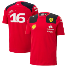 2023 Ferrari F1 Team POLO Round Collar T-Shirt