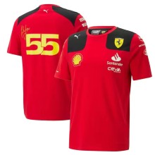 2023 Ferrari F1 Team POLO Round Collar T-Shirt