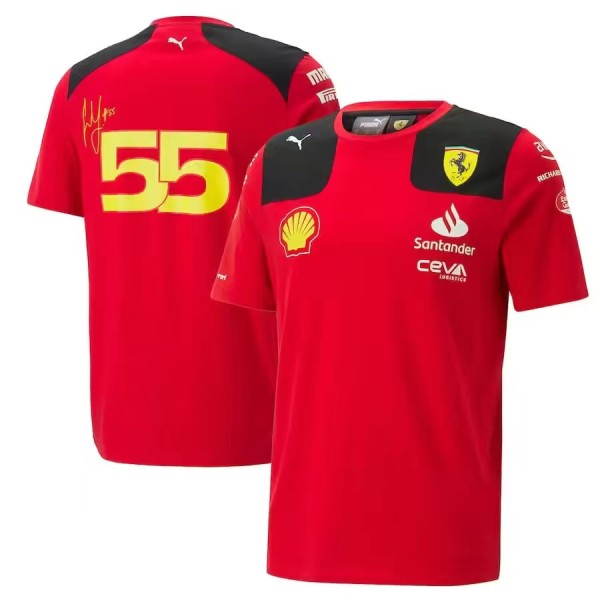 2023 Ferrari F1 Team POLO Round Collar T-Shirt
