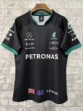 2023 Mercedes F1 Team POLO T-Shirt Black with number 44