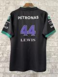 2023 Mercedes F1 Team POLO T-Shirt Black with number 44