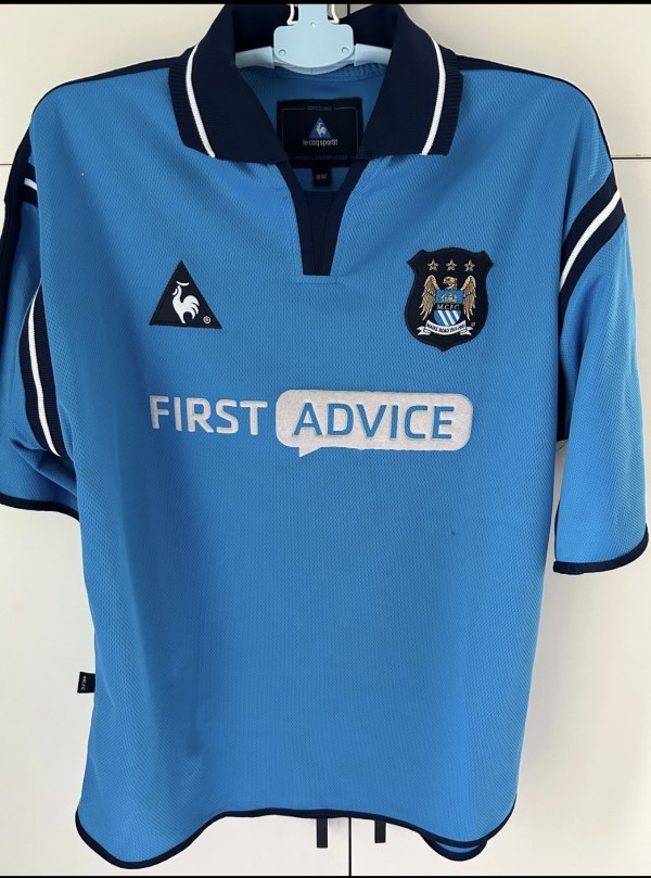 02/03 Man City Home Retro Jersey