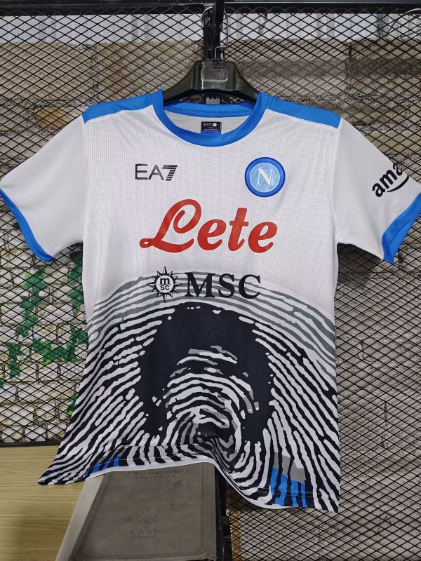 Maradona Napoli White Jersey Fan Version Thai Quality