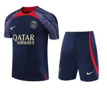 23/24 PSG Training Jersey Dark Blue Training Tracksuit