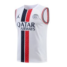 23/24 PSG Jordan Training Vest  White Color Fans Version