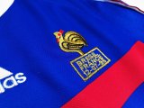 1998 France Home Retro Jersey  Long Sleeve