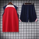 23/24 At Madrid Red Training Vest Training suit