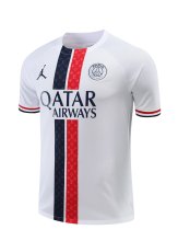 23/24 PSG Jordan Training Jersey White Color Fans Version