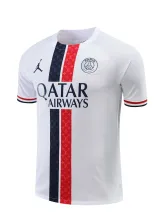 23/24 PSG Jordan Training Jersey White Color Fans Version
