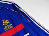 1998 France Home Retro Jersey  Long Sleeve