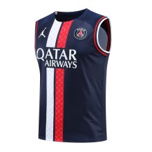 23/24 PSG Jordan Training Vest  Dark Blue Color Fans Version