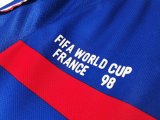 1998 France Home Retro Jersey  Long Sleeve