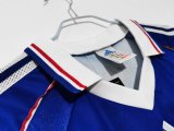 1998 France Home Retro Jersey  Long Sleeve