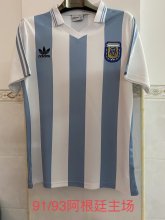 91/93 Argentina Home Retro Jersey Fans Version
